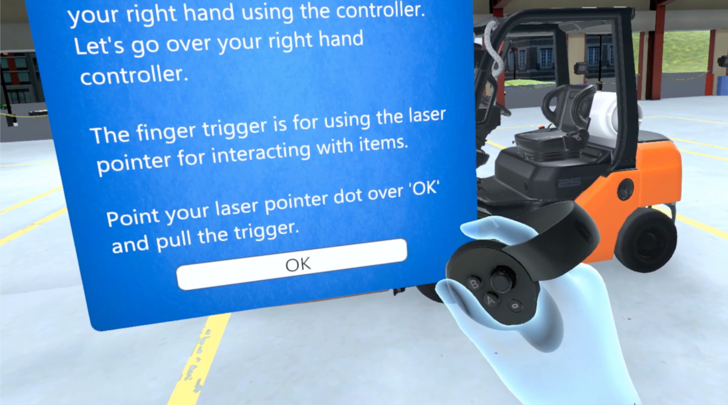 Forklift Training in VR