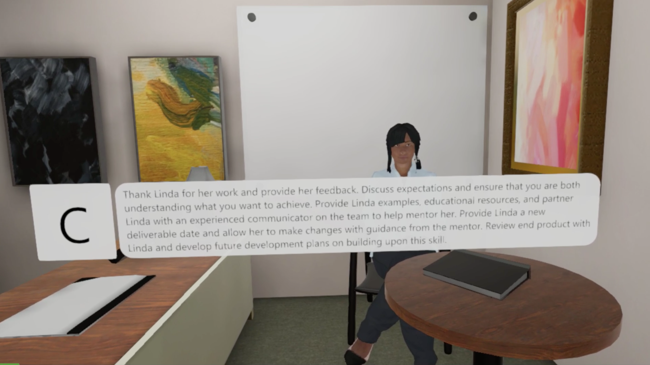 Manager Training in VR