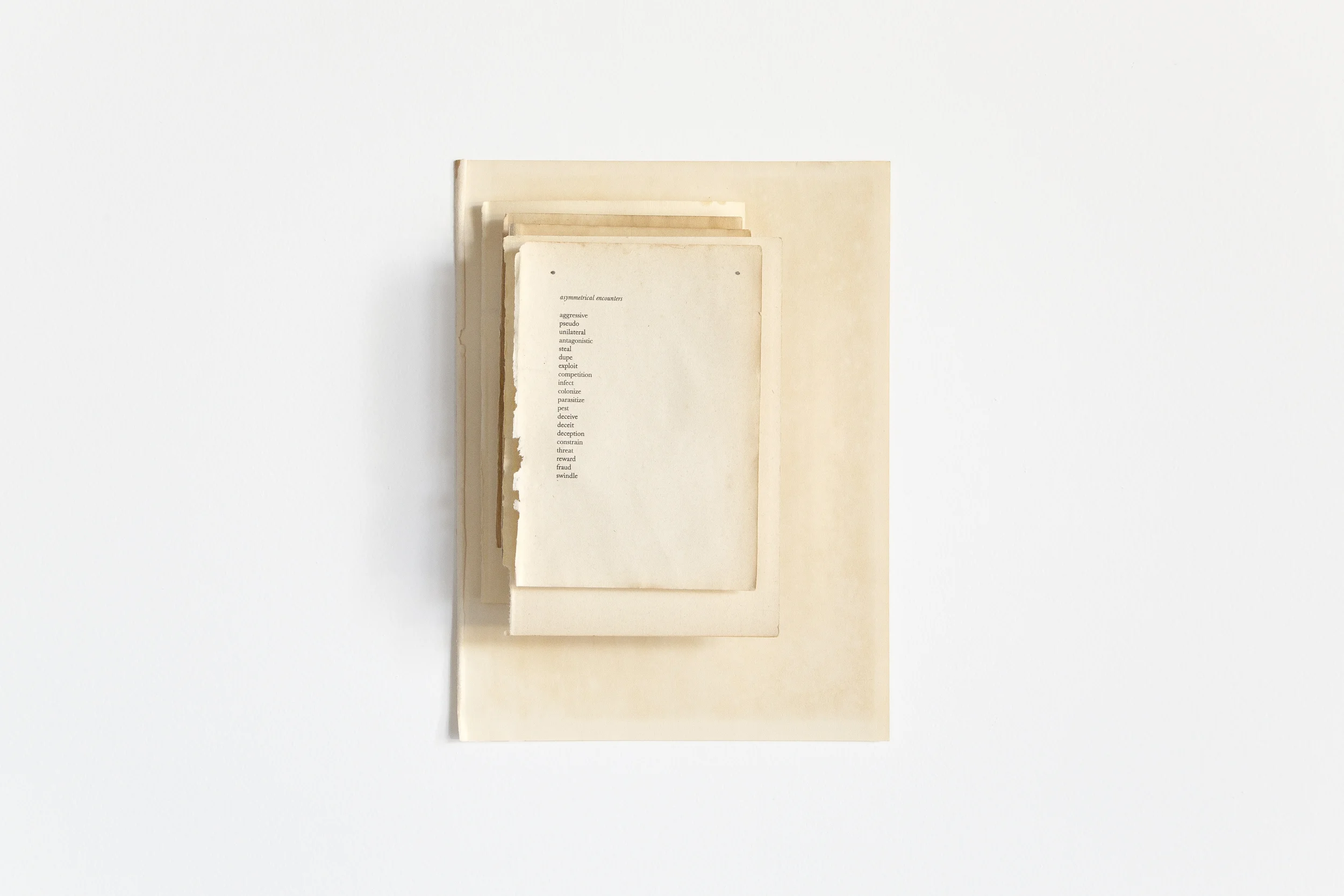 Asymmetrical Encounters (after Carla Hustak and Natasha Myers)