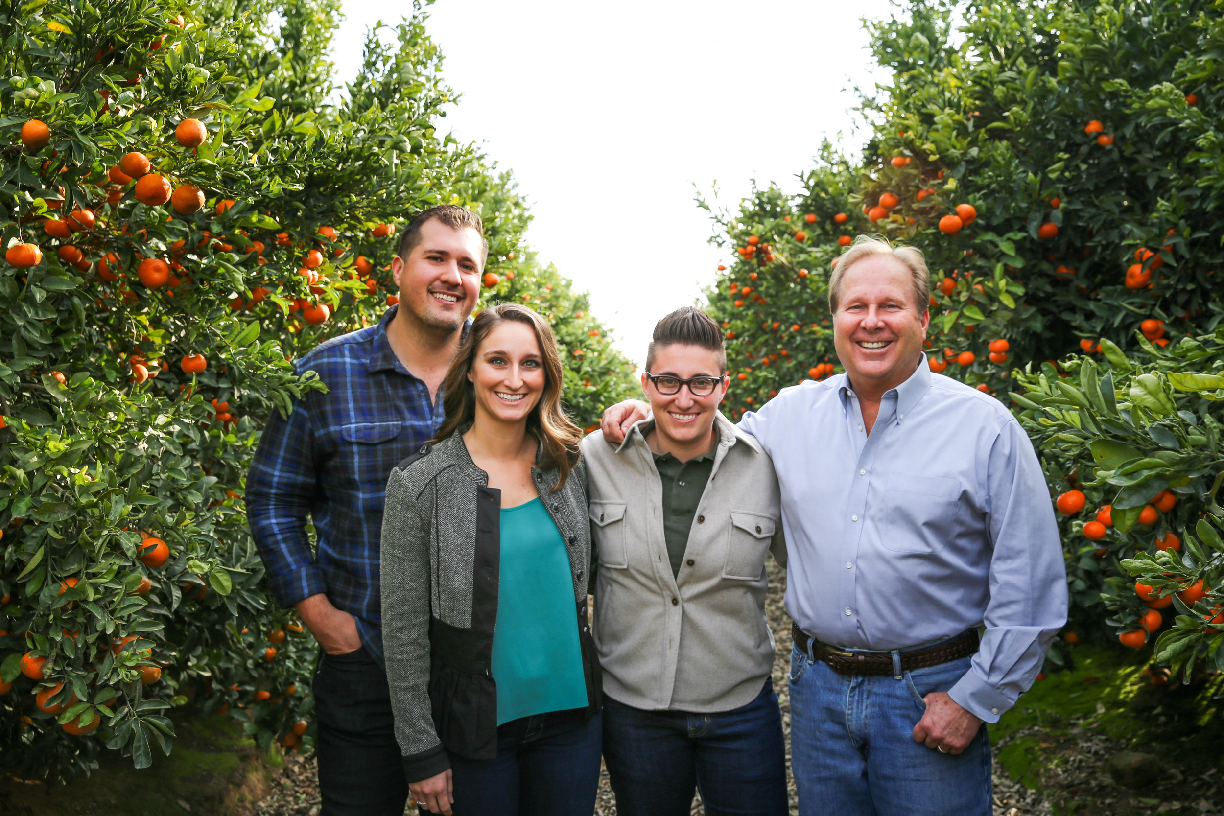 The family and team behind Fruit World (left to right): CJ Buxman, Angelica Kaprielian, Bianca Kaprielian, Craig Kaprielian