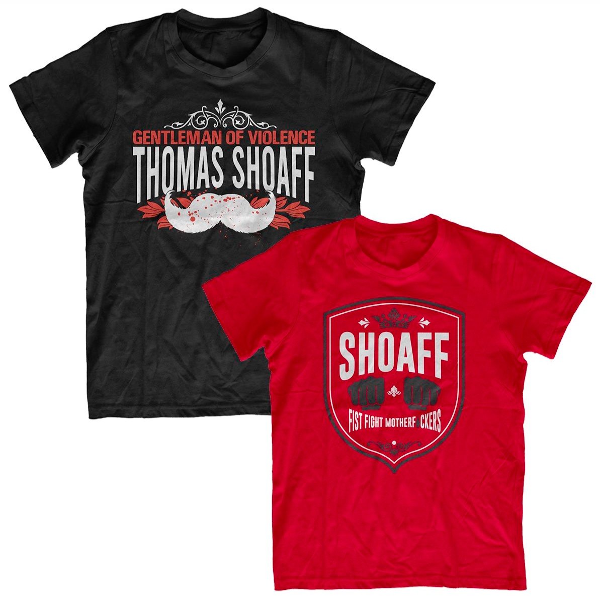 Tom Shoaff Special Edition Tees Black & Red — TKO Combat Sports