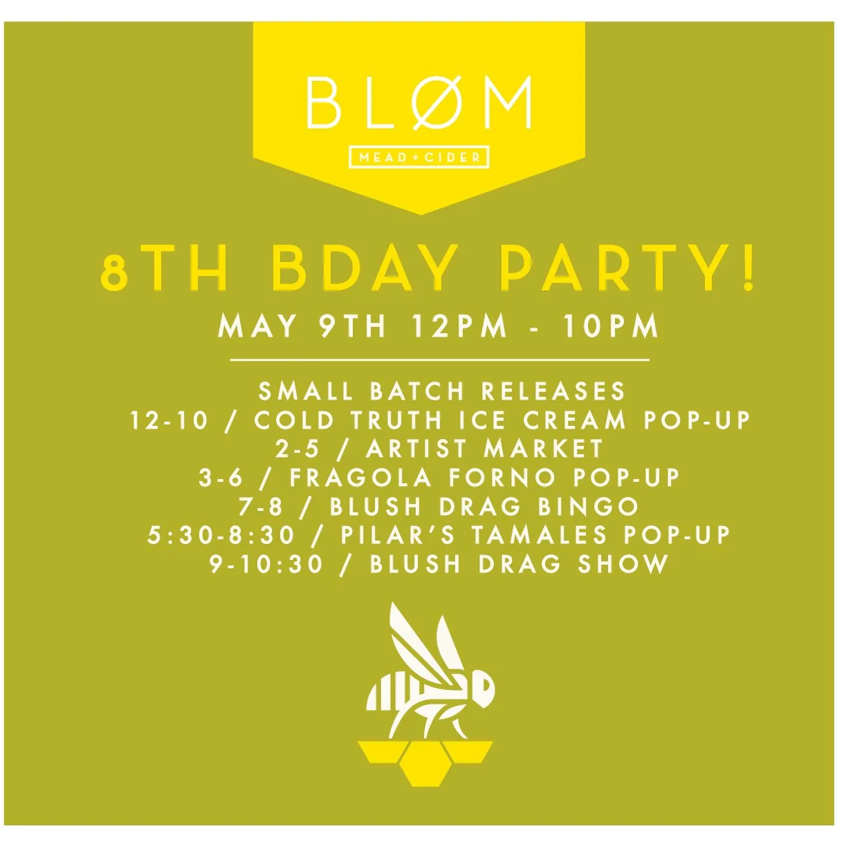 Bløm's 8th Birthday!