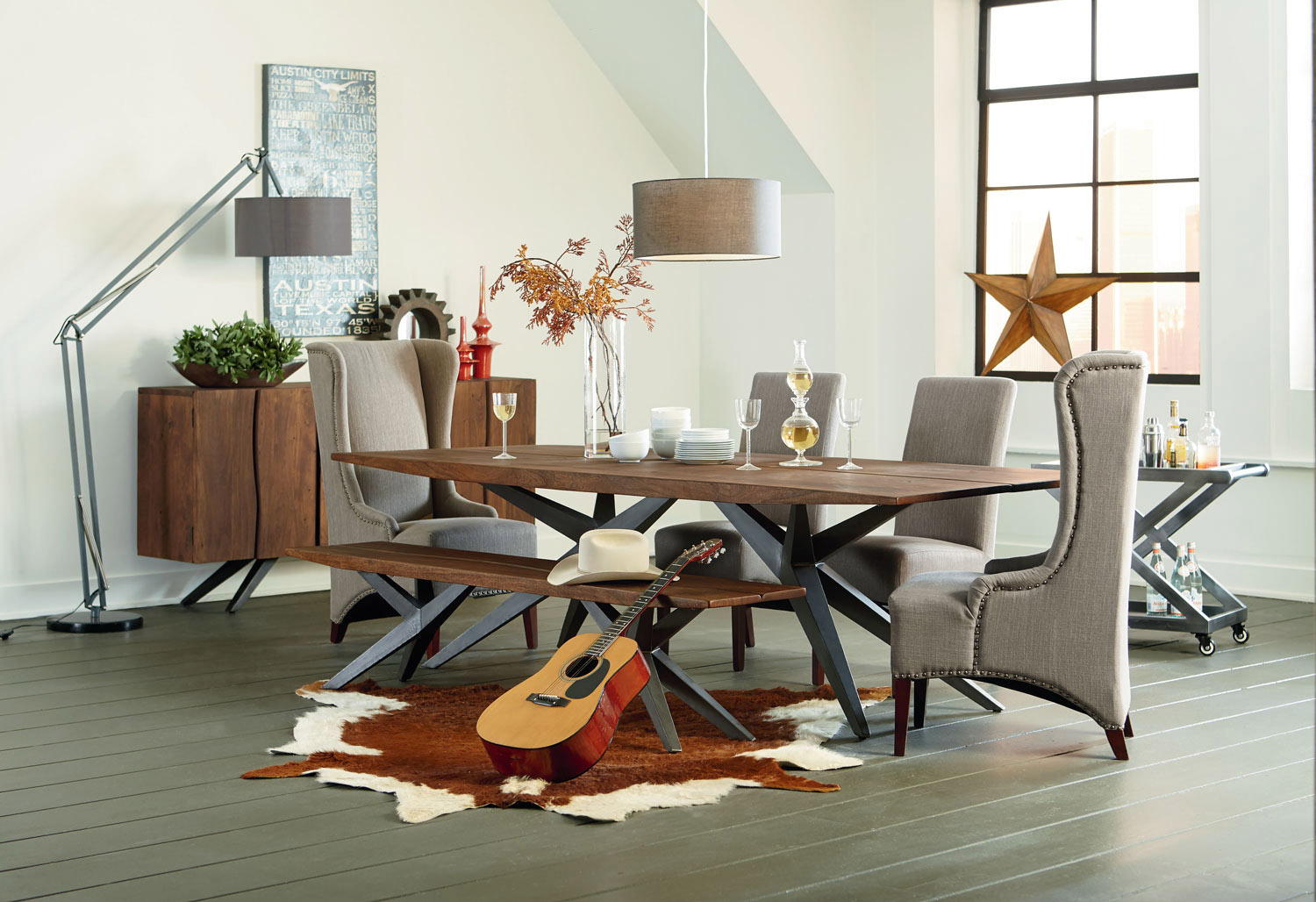Modern Dining Set with Mix and Match Chairs | iFurnish, Frisco, CO