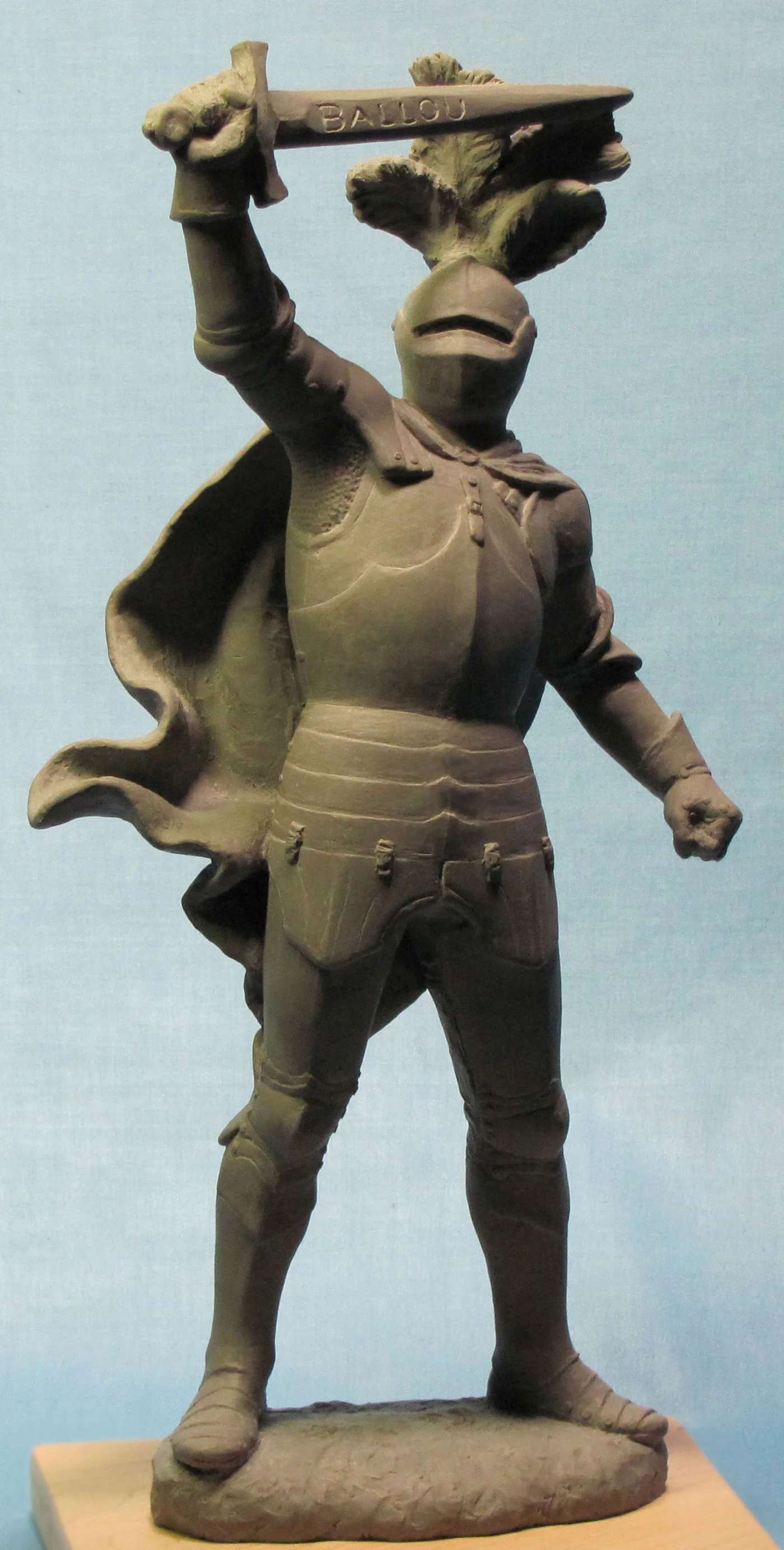 Ballou Knight sculpture, by David LaRocca