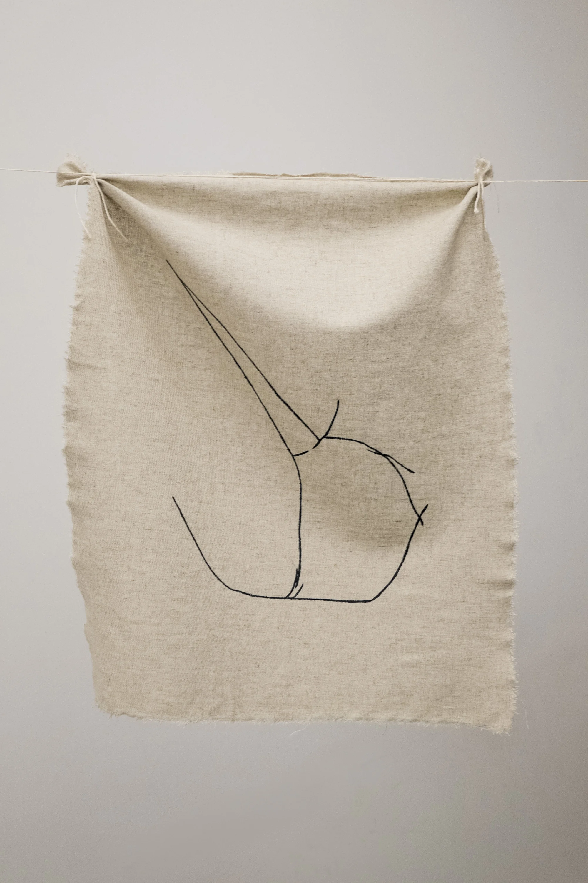 Nude linen III / Wall tapestries