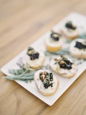 Fig Jam & Goat Cheese Crostini taken by Heather Payne