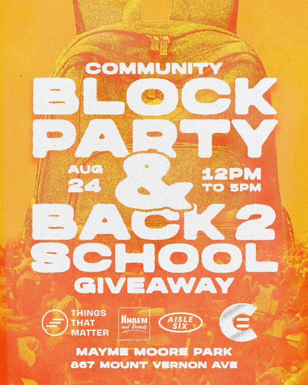 Community Block Party & Back 2 School Giveaway
