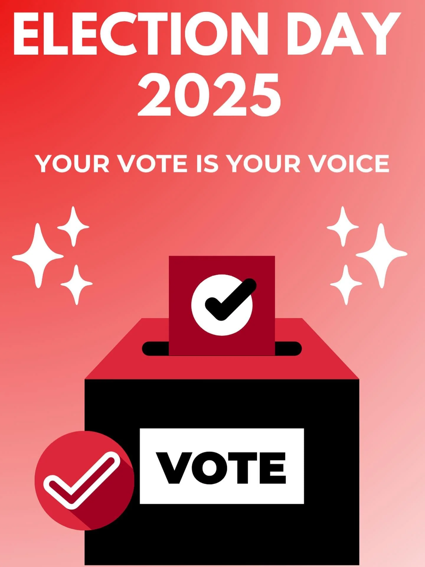 It is not too late to make your voice heard! Polls are still open. Exercise your right to vote today! Tag @CULYP to your selfie to be featured in our story!