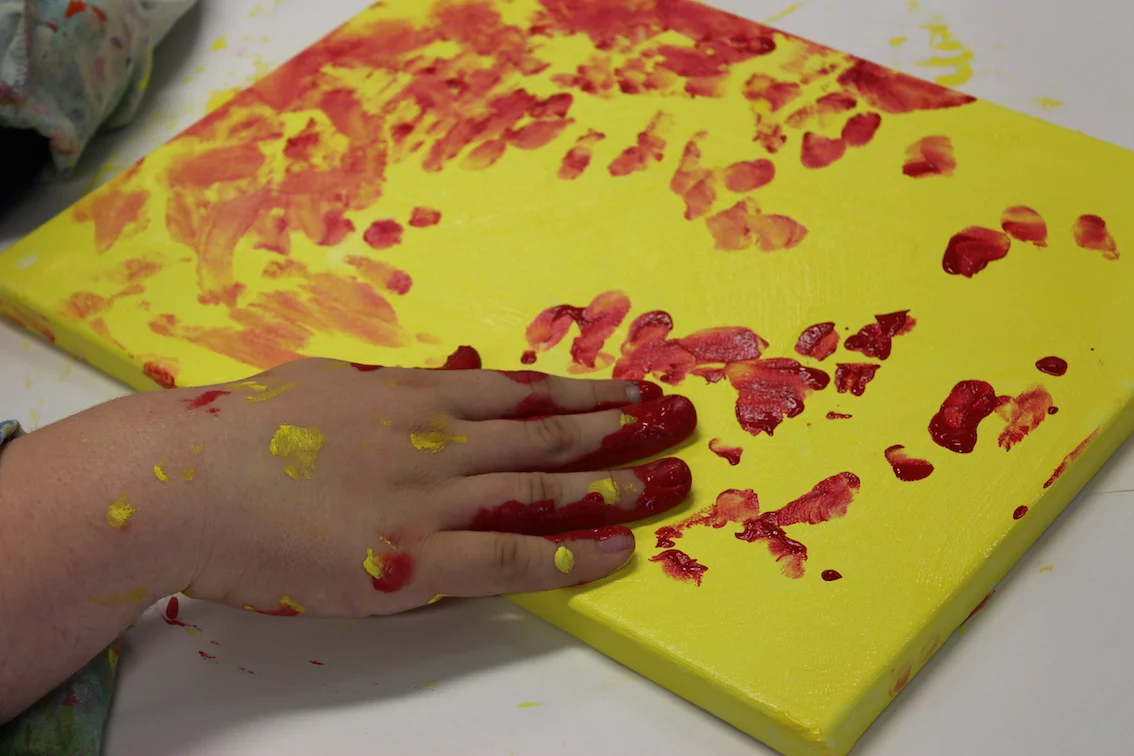 Painting a moveable alphabet - Alphabet Art 2013