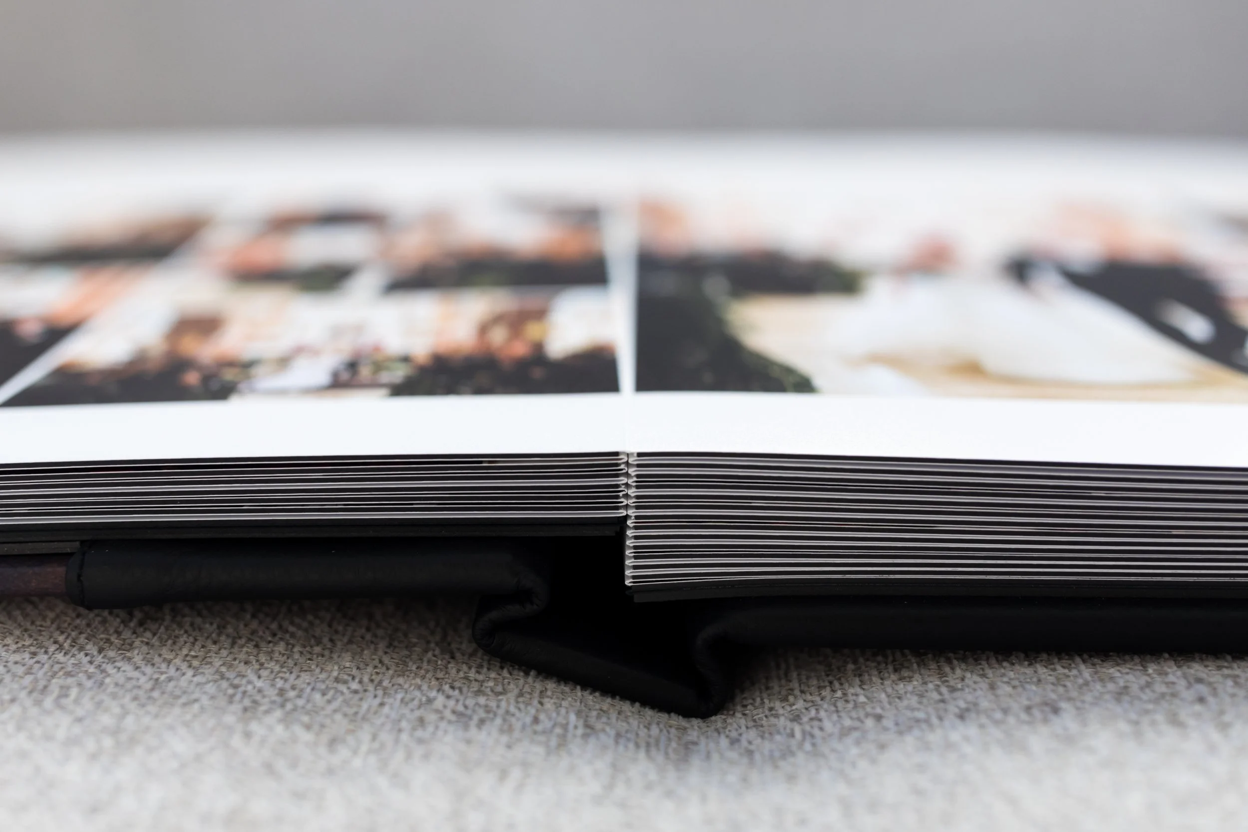 Thick lay-flat pages