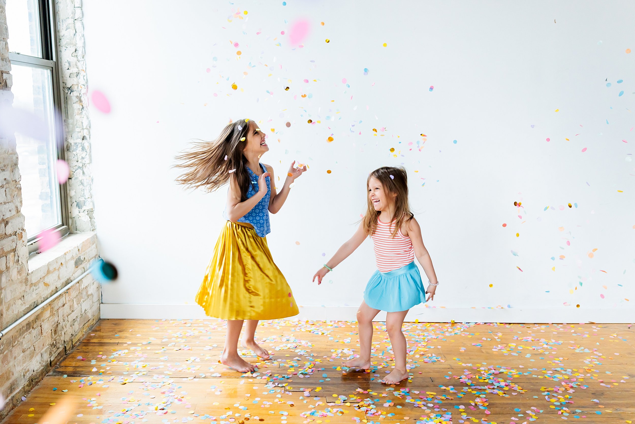 Minneapolis Family Photographer | Fun Colorful Confetti Session