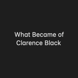 Filming "What Became of Clarence Black"