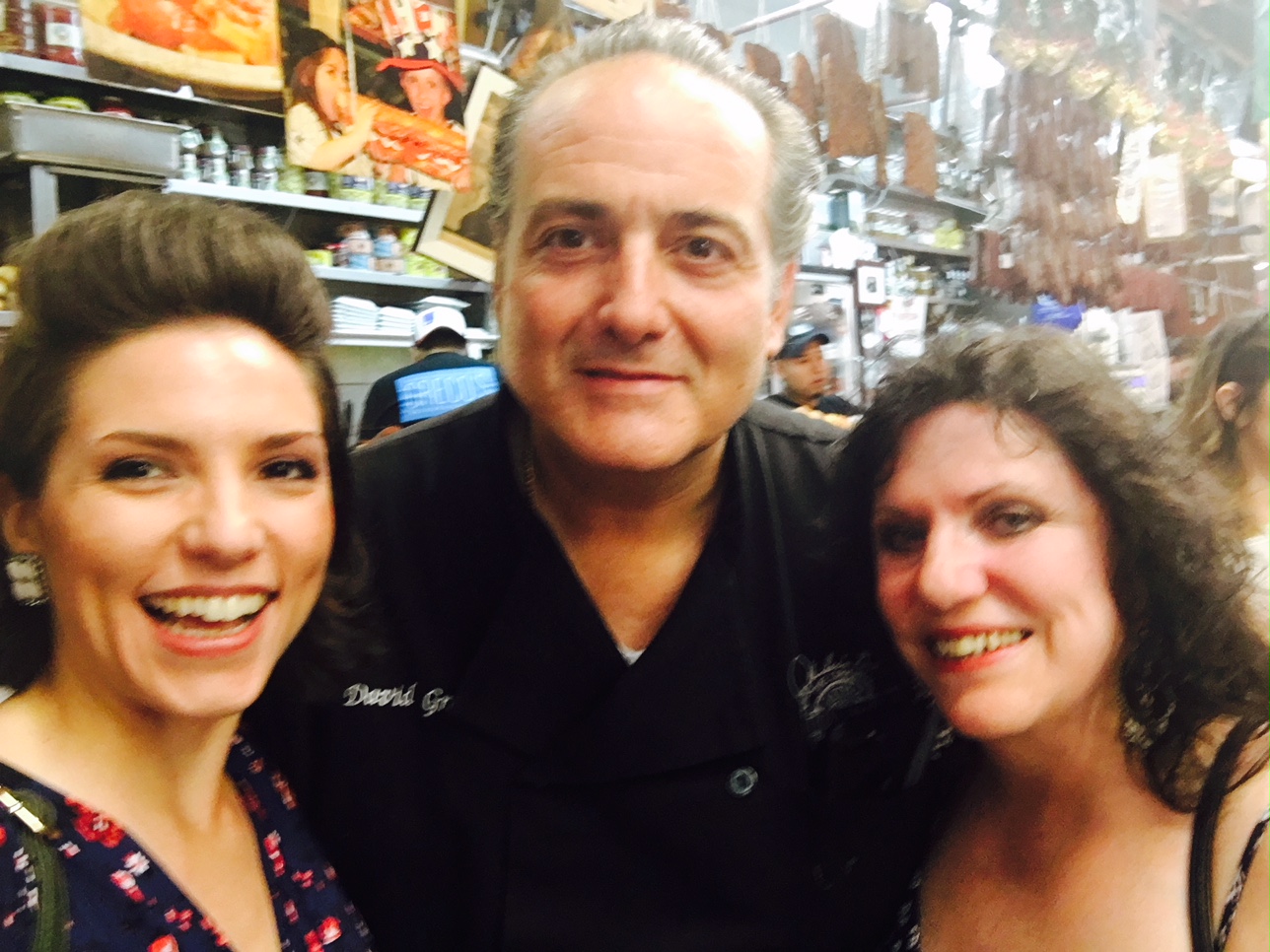  With David Greco at Ferragosto in the Arthur Avenue Market.&nbsp; 