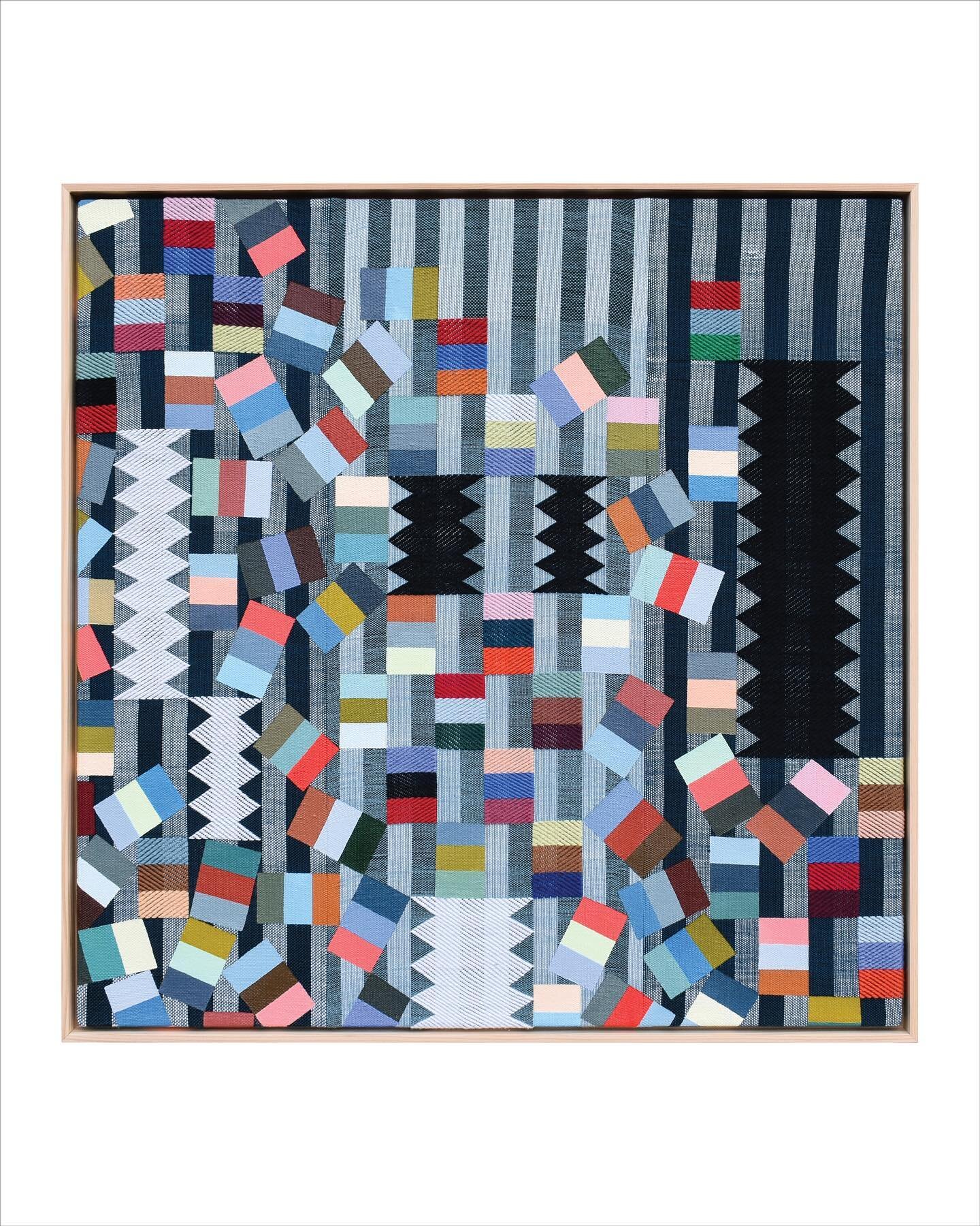 Opening Tonight: M. A. Doran Gallery&rsquo;s Winter Mix Show! Come see this salute to stripes in person. 

&bull;

Sarah Sullivan Sherrod
&ldquo;Every Which Way&rdquo;
Acrylic on Handwoven Textiles
31&rdquo;w x 31&rdquo;h x 2.5d
inquire with @madoran