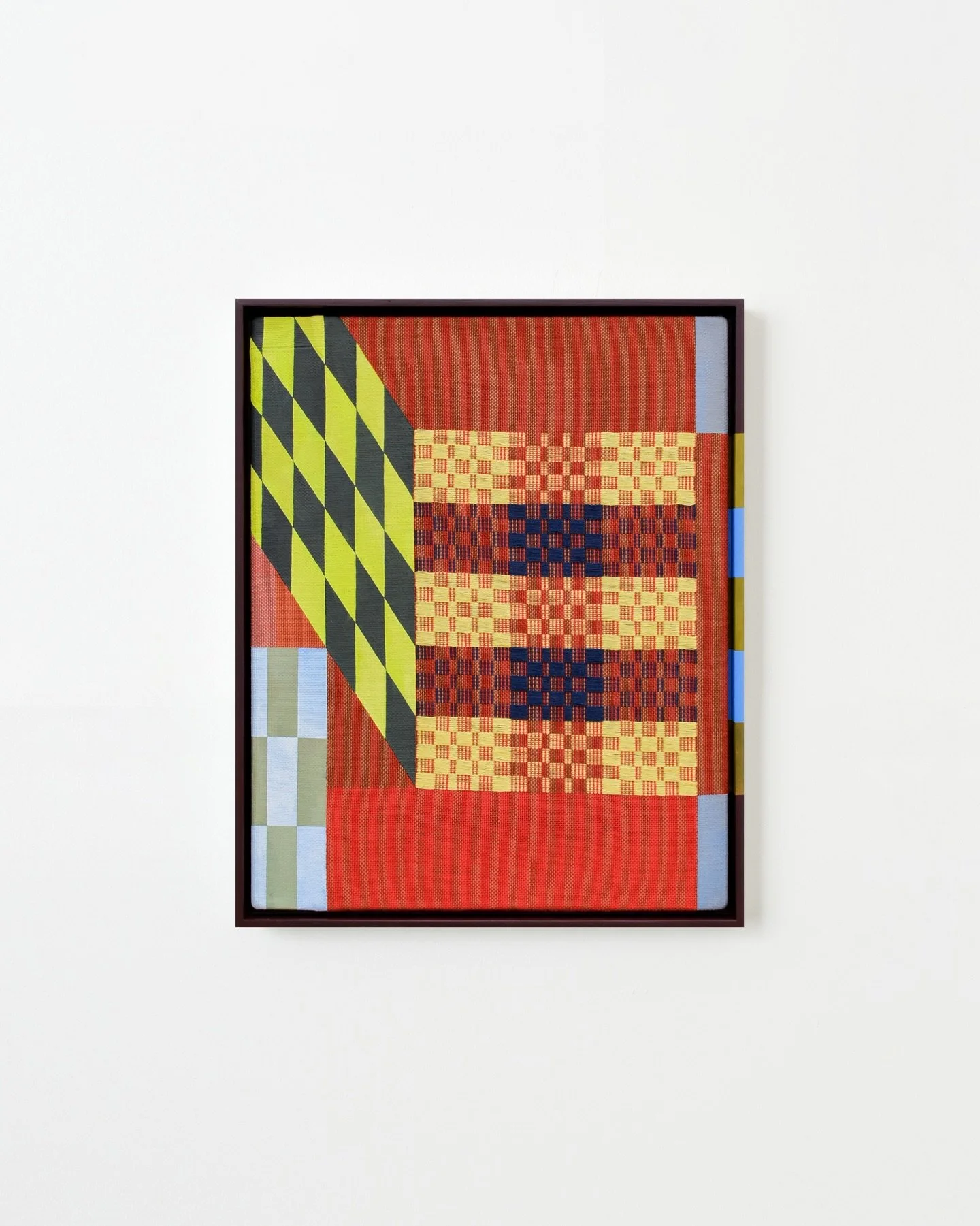Hear ye, hear ye - an announcement in the village square: I have new work now available at upriseart.com! 

Pictured:
&ldquo;Town Crier&rdquo;
17 x 21 x 2.5in. (framed)
Acrylic on Handwoven Cotton + Cotolin 

@uprisenyc / for inquiries, contact&nbsp;