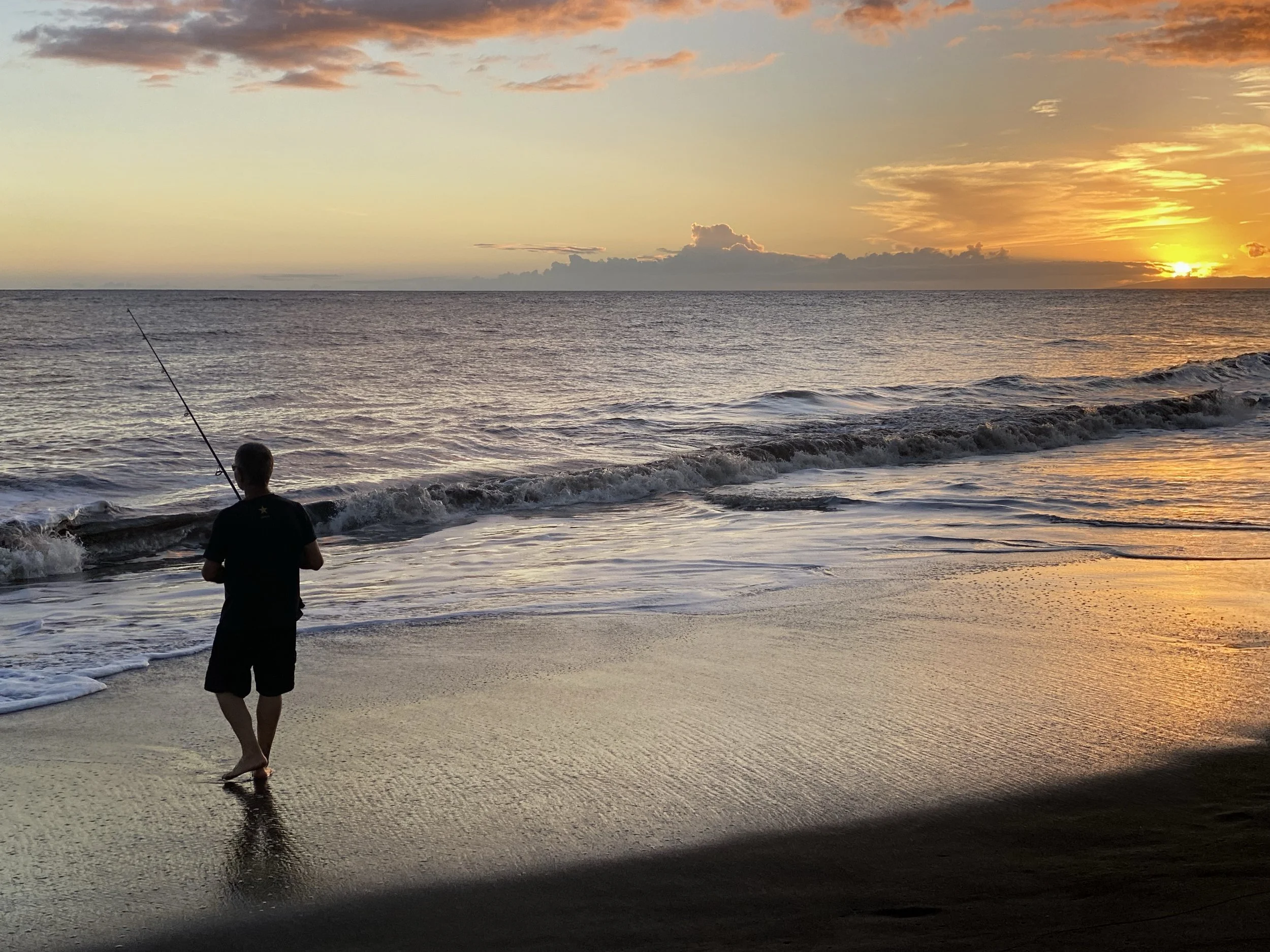 Kauai  Waimea Beach Sunset looking at Niihau  oo6