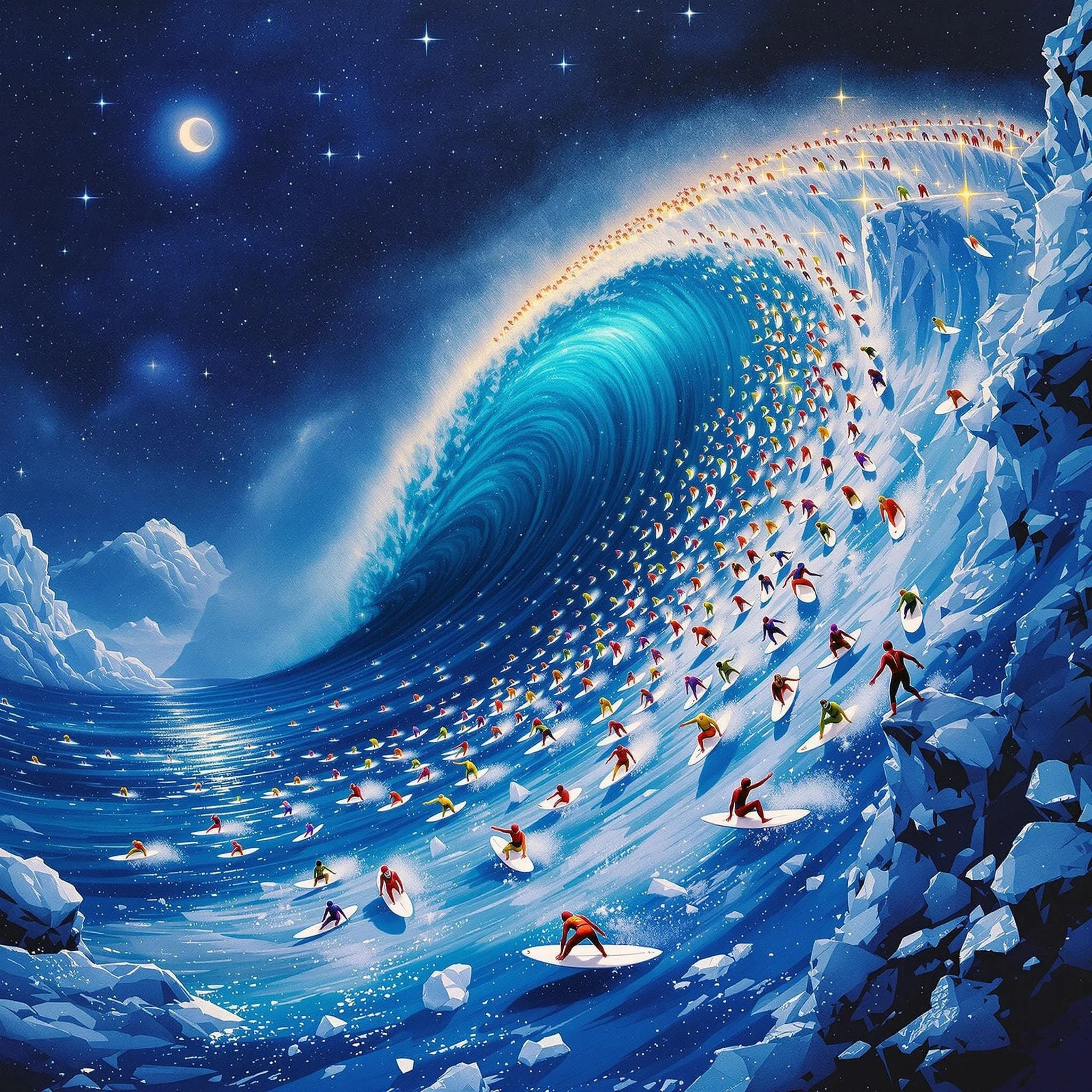 1000 surfers digital art 0108