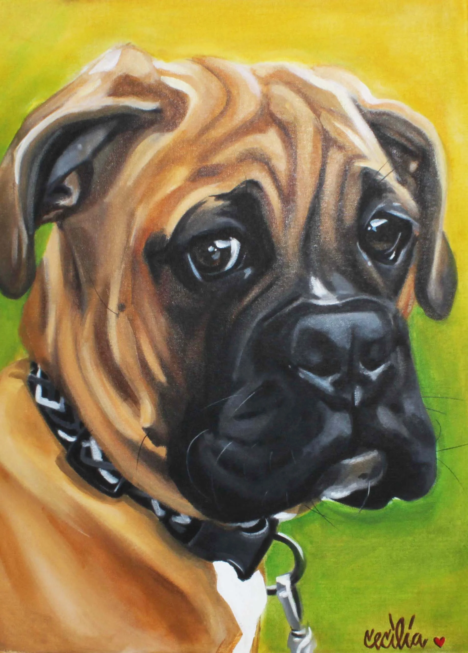 hank- valley bulldog- 18x24