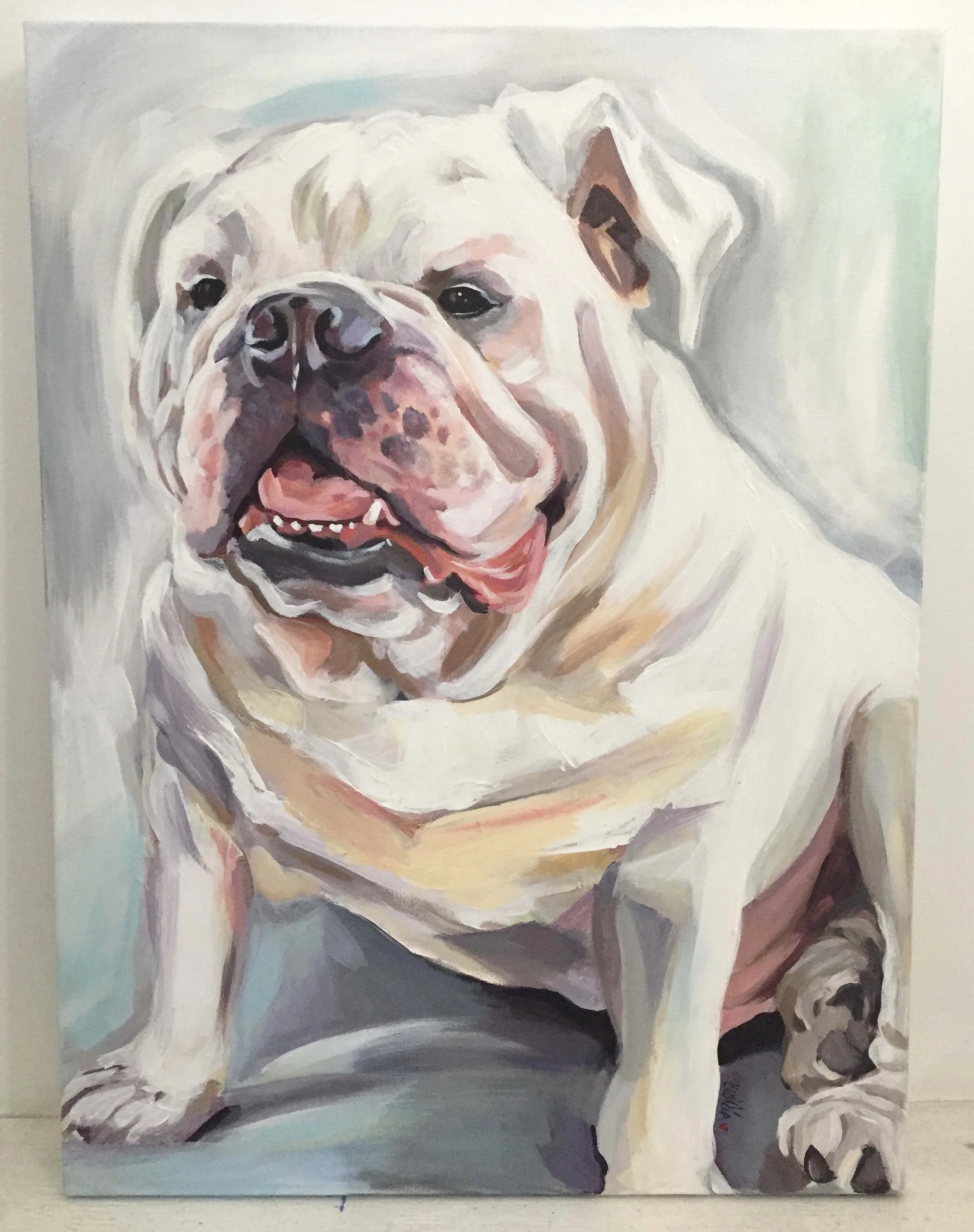 Diesel- english bulldog 18x24