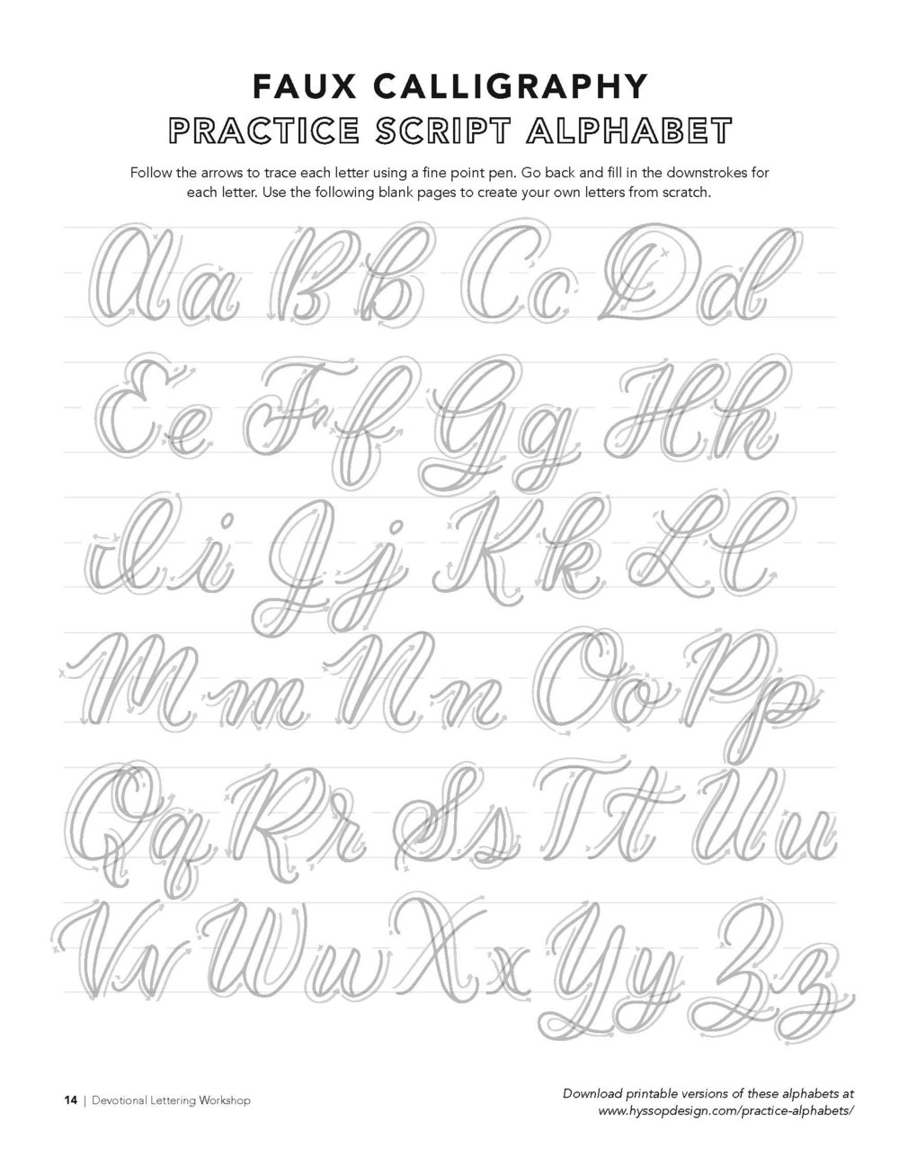 Free Calligraphy Alphabets — jacy corral  hyssop design