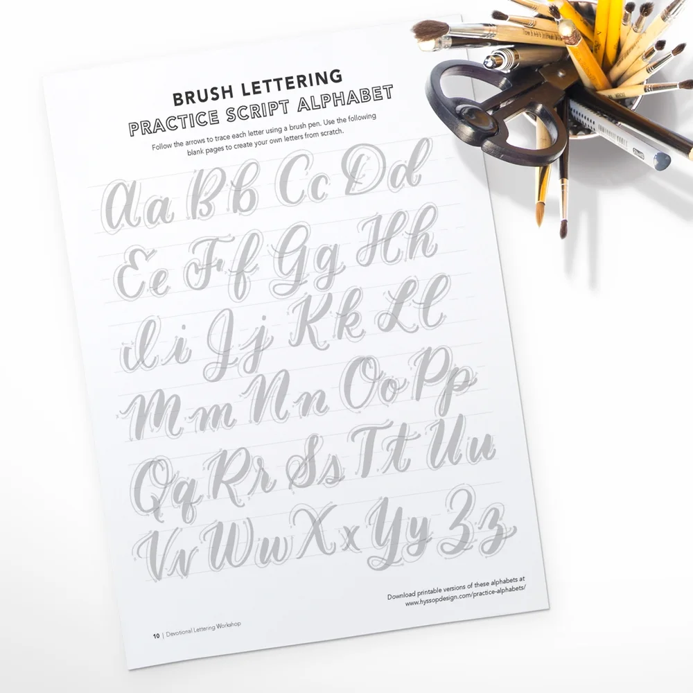 free printable calligraphy alphabet worksheets — jacy corral