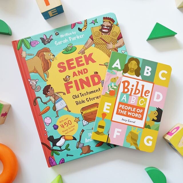 *GIVEAWAY ALERT!* I&rsquo;m so excited to be teaming up with @seekandfindbook to give one lucky winner a copy of their brand new book Seek and Find (full of OT stories!) AND a copy of my book, Bible ABCs: People of the Word. I receive feedback from p