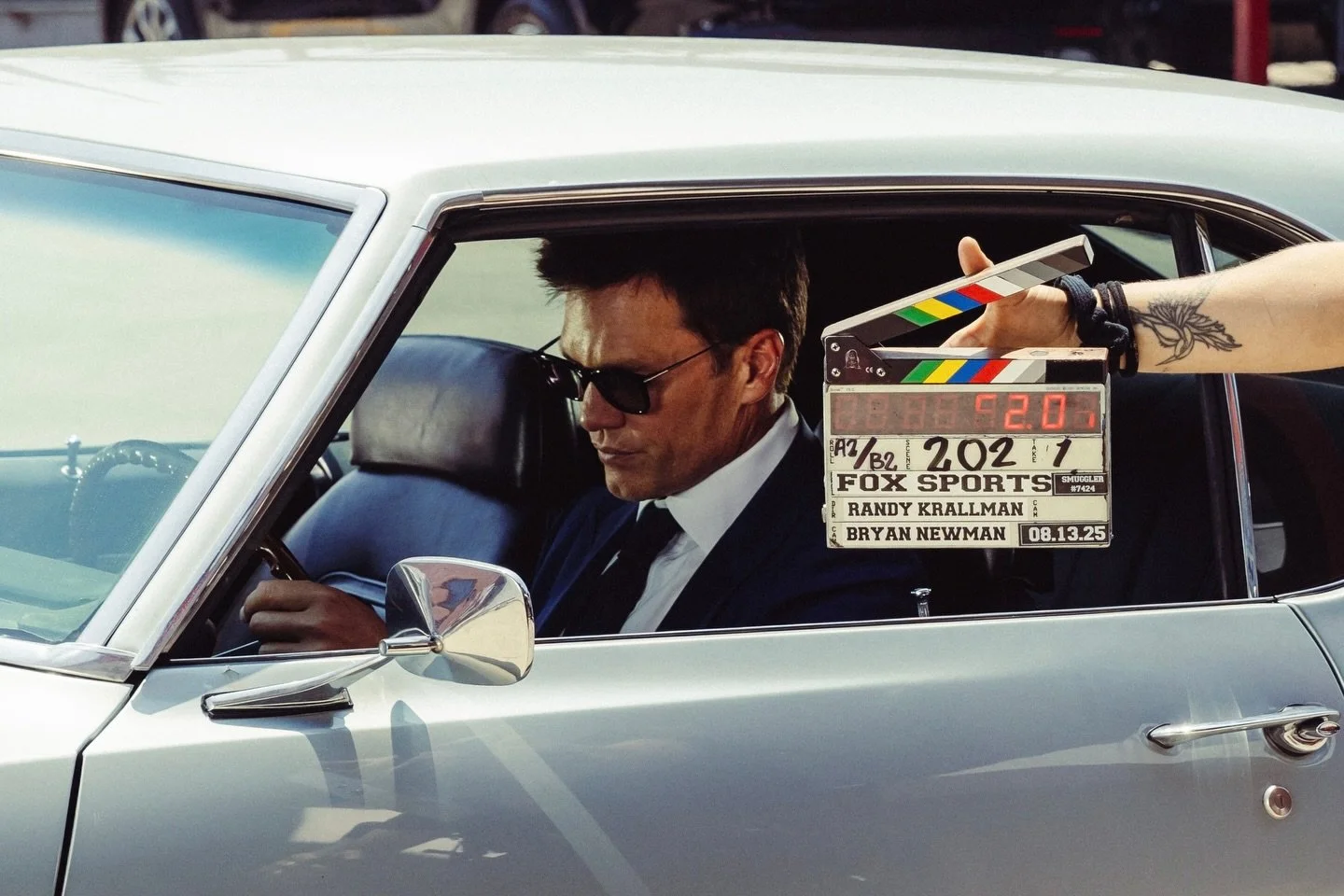 BTS moments on set with Director Randy Krallman for Fox Sports &ldquo;Tom Brady Knowledge&rdquo; commercials 🎬

Shot for @smugglersite