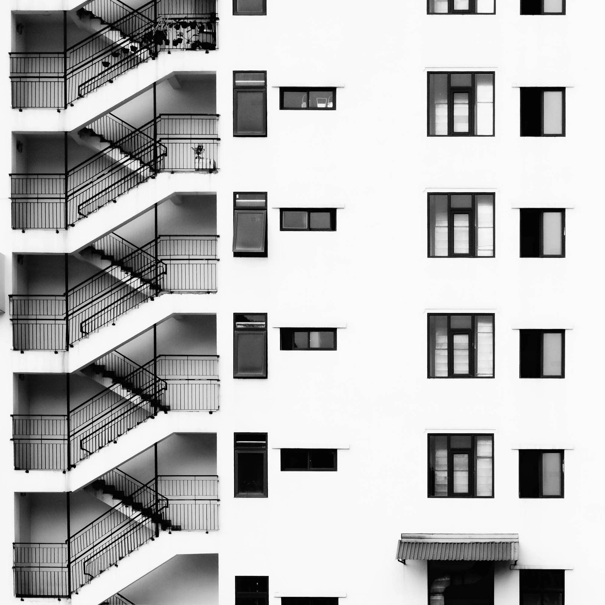 Monochrome Staircase, VIetnam