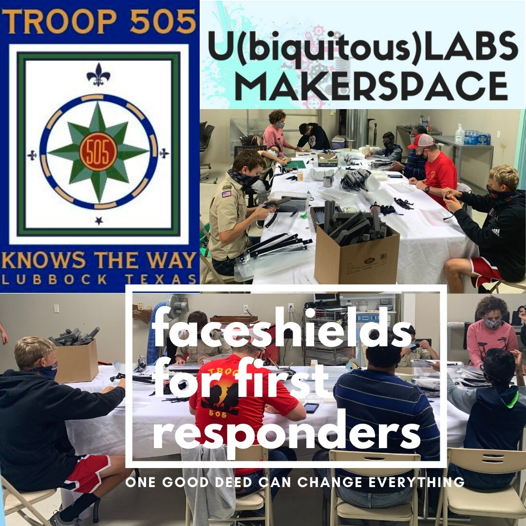 BOY SCOUTS volunteer at ulabs for faceshield assembly.jpg