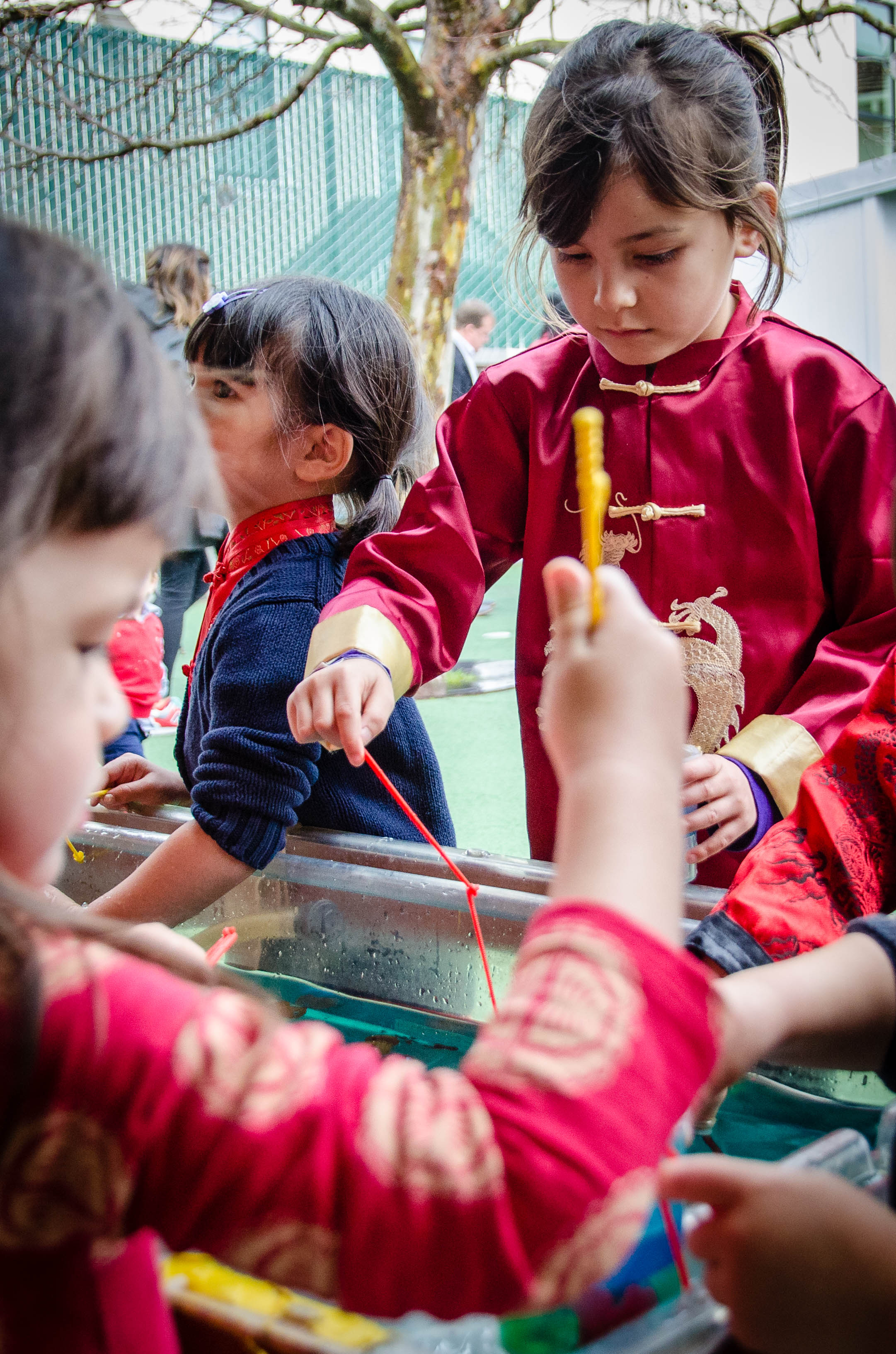 Students enjoy one of the many celebration activities.