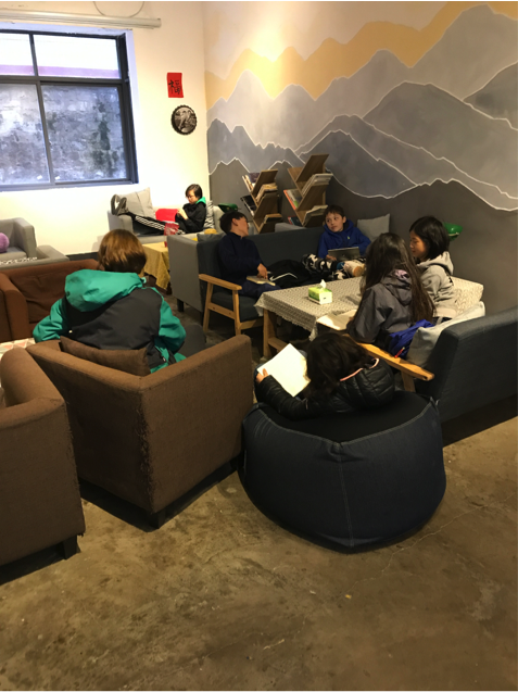 Ms. Charlotte’s second “writers’ workshop”.