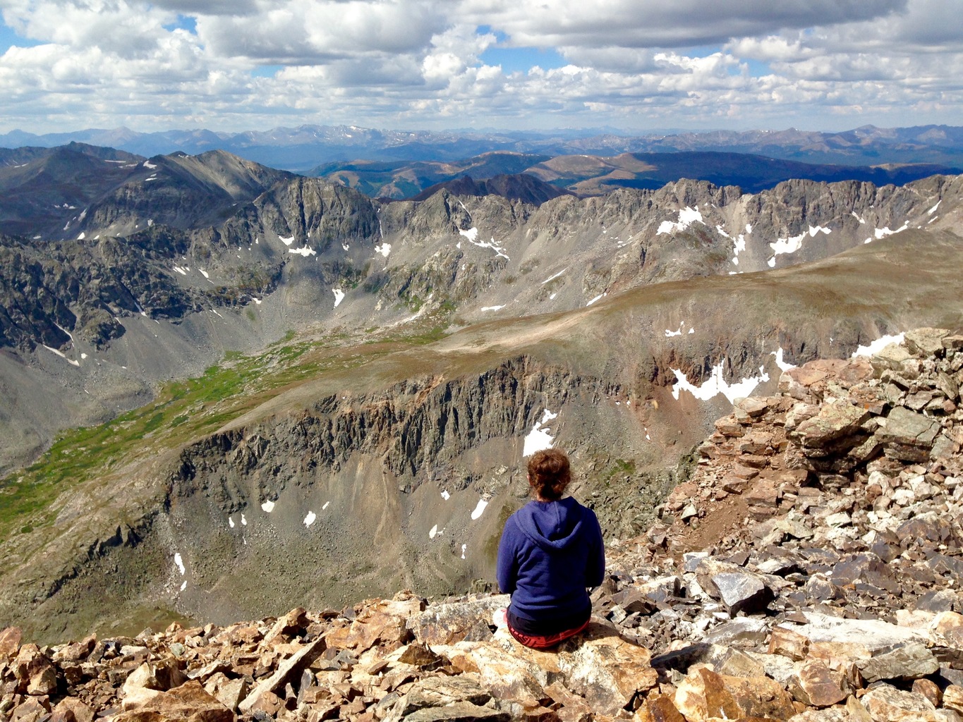 View from Quandary Breckenridge Colorado Fourteener