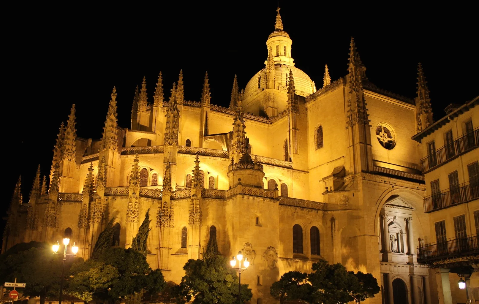 Cathedral by night in Segovia