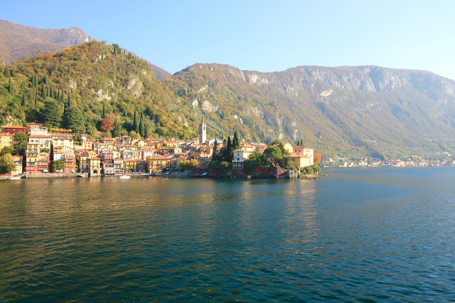 View to Varenna from Lake Como
