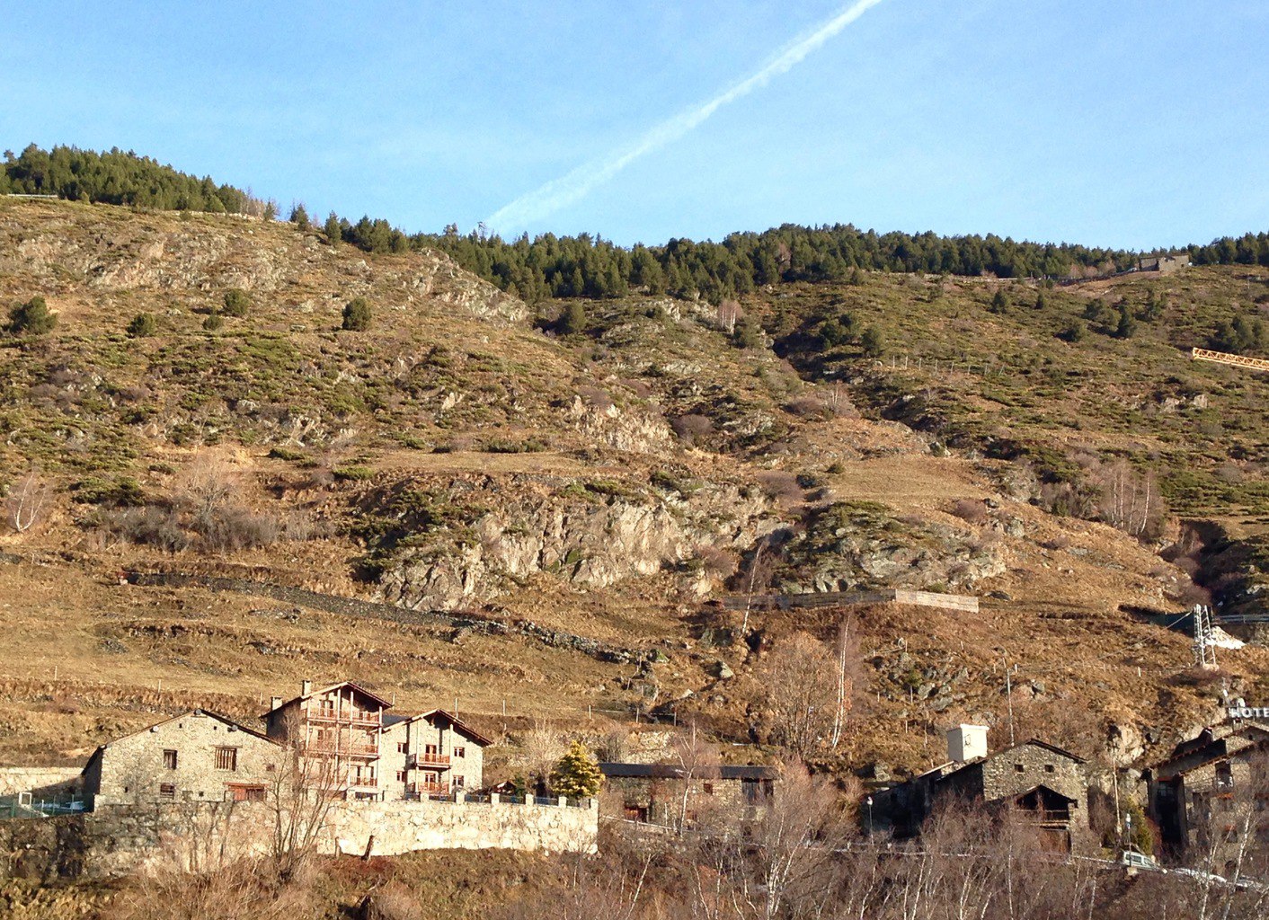 Hiking in Andorra in winter