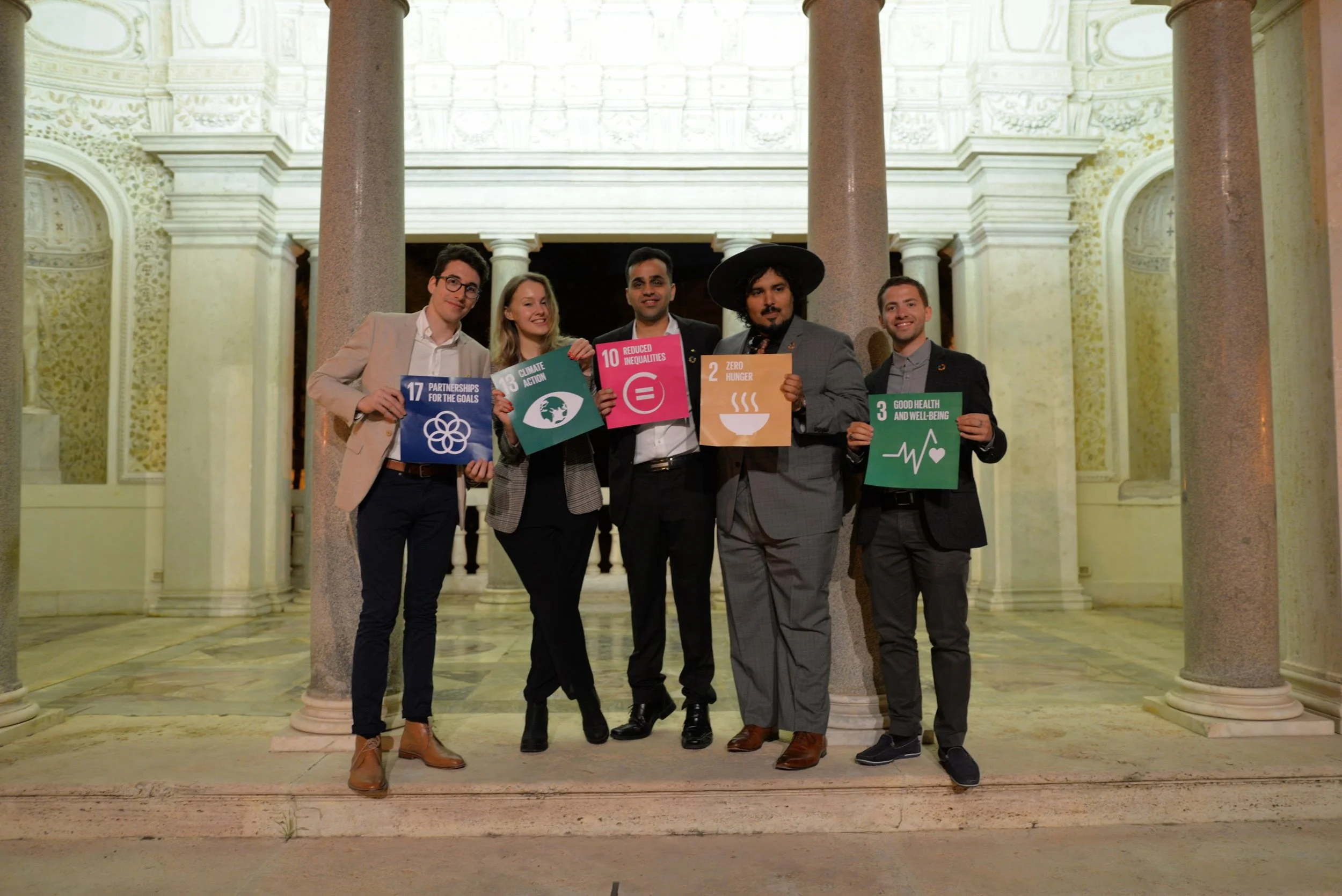 The SDSN Youth team at the Vatican Youth Symposium 2017