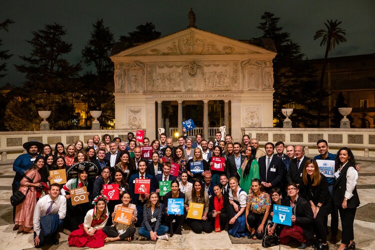 Participants of the Vatican Youth Symposium in 2019