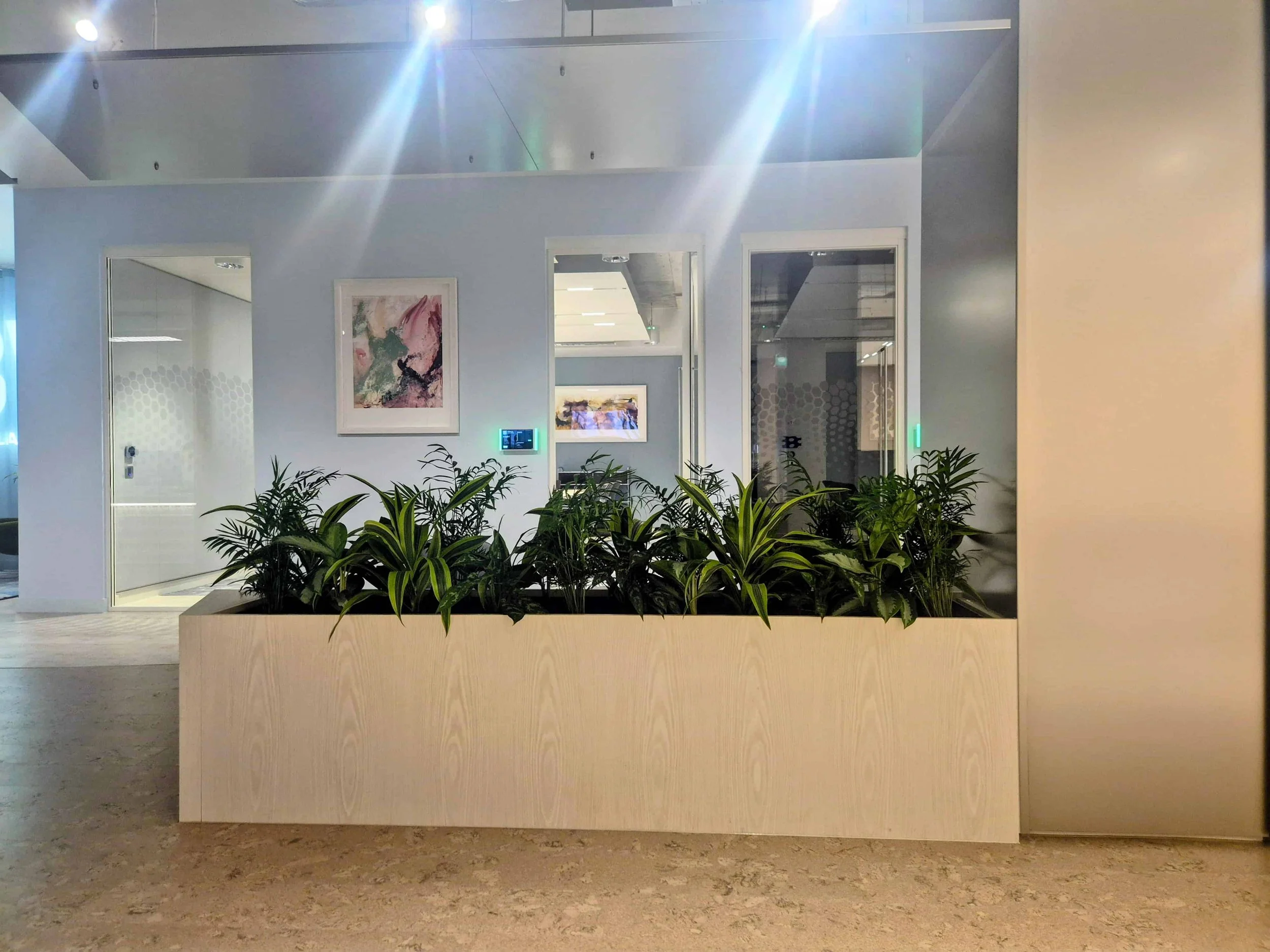 Floor standing office planters