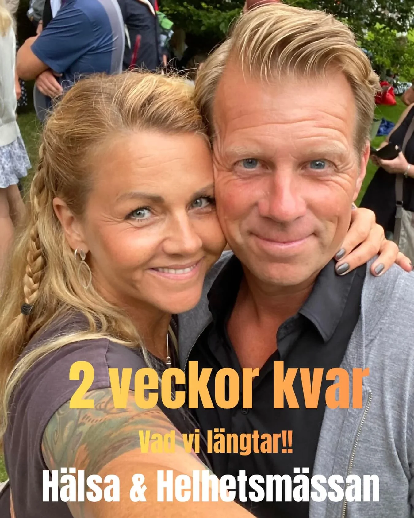 Bara 2 veckor kvar ⭐️⭐️⭐️ Kom och upplev en h&auml;rlig m&auml;ssdag f&ouml;r b&aring;de kropp och sj&auml;l med &ouml;ver 70 handplockade utst&auml;llare som erbjuder prova-p&aring; behandlingar, smakprov, nya produkter och tj&auml;nster inom holist