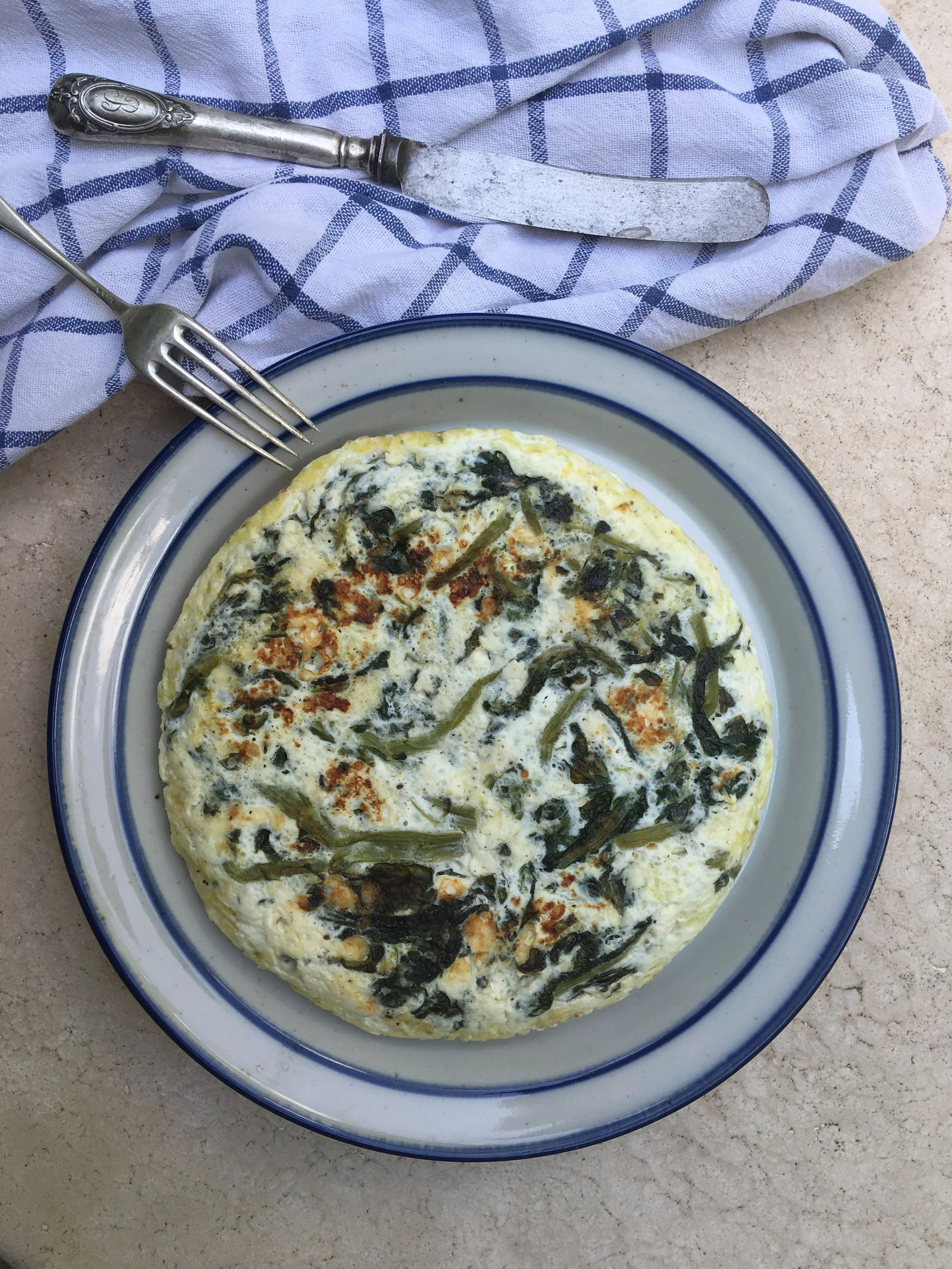 Frittata di albumi con erbette