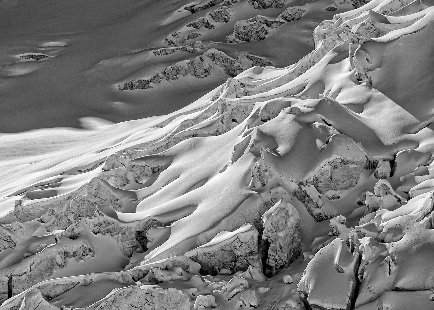 Cravesses on Roseg Glacier II