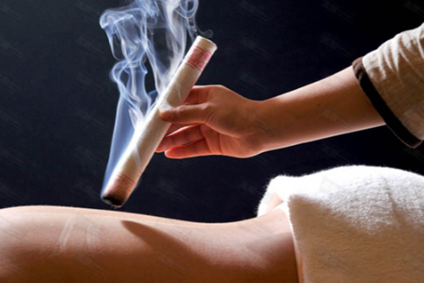 MOXIBUSTION Moxibustion is the use of a special preparation of an herb, Artemisia or wormwood, that is placed on, or held near the body at specific acupuncture points and burned, warming the body and producing a wonderful feeling of movement and nourishment.