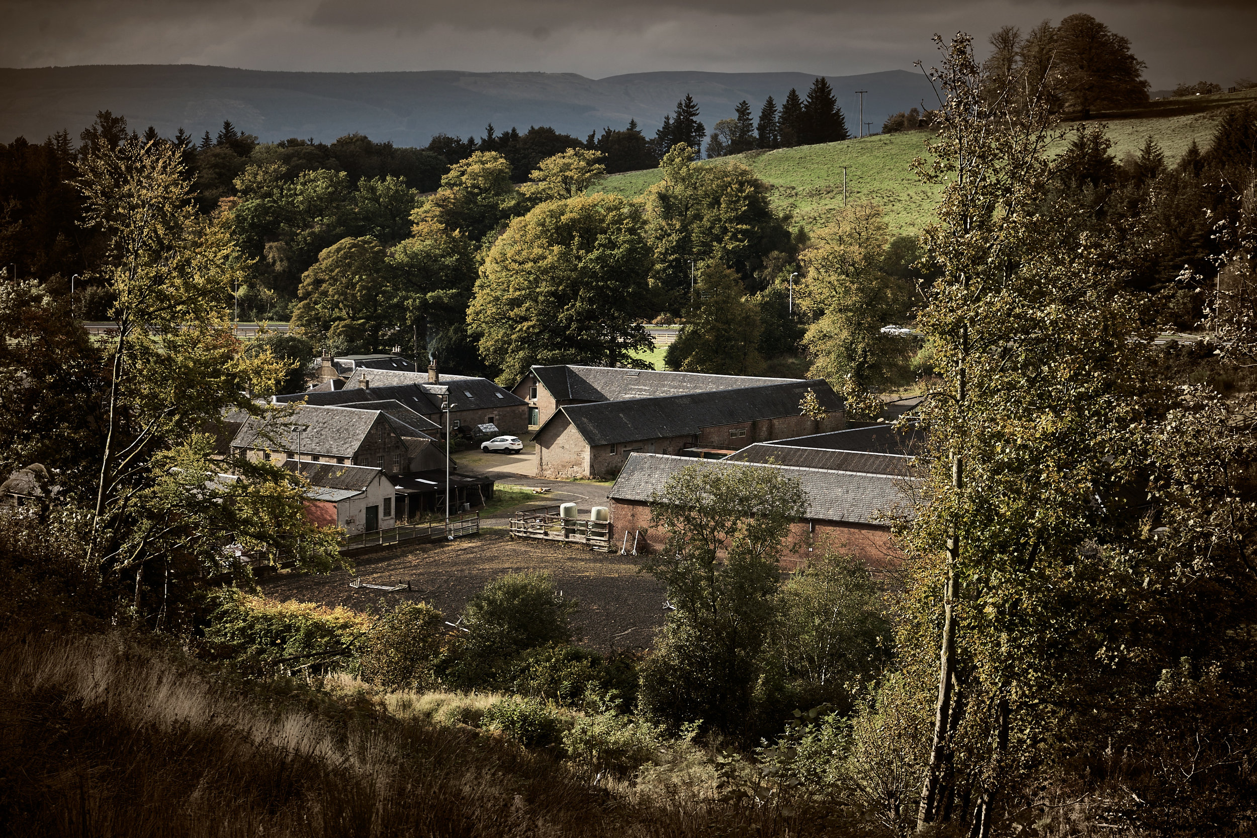 The site of the proposed visitor centre for the Ardgowan Distillery.