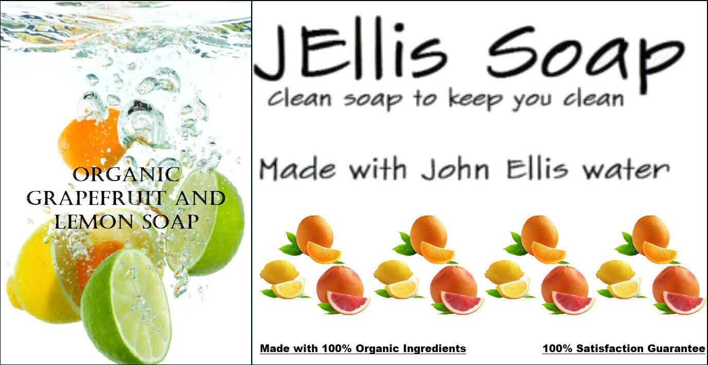 John Ellis (Jellis) Lemon Grapefruit Soap (4 Bars)