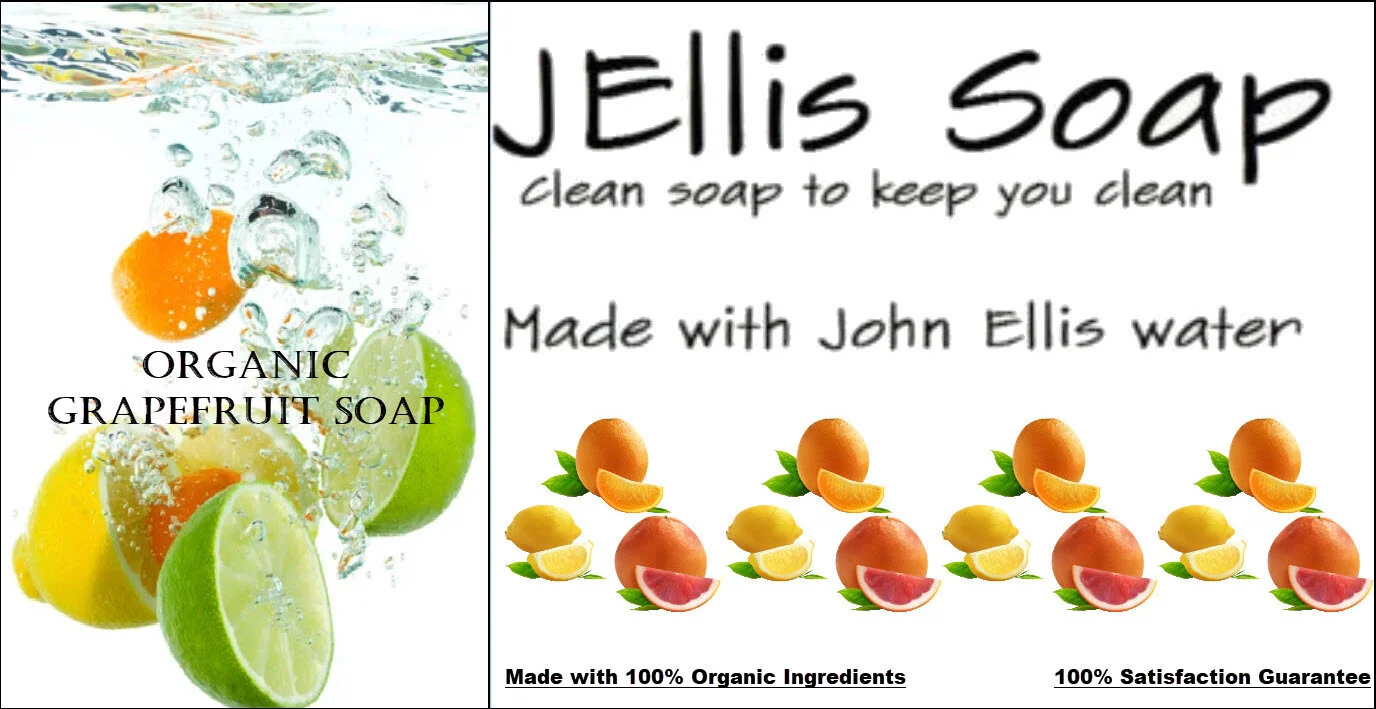 John Ellis (Jellis) Grapefruit Soap (4 Bars)