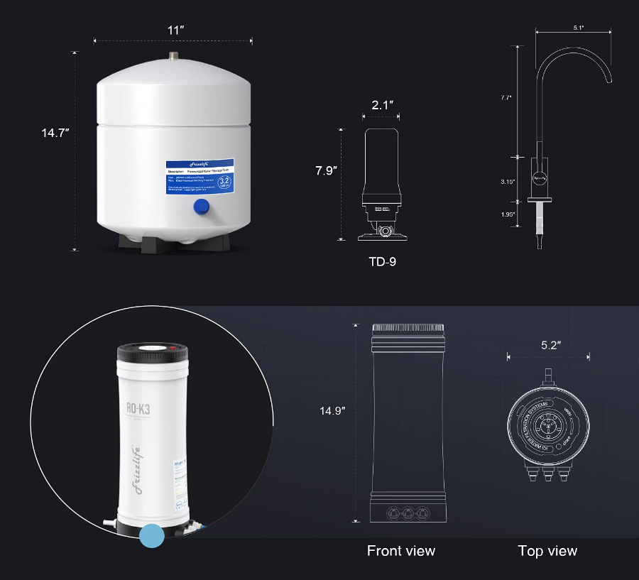 frizzlife reverse osmosis system