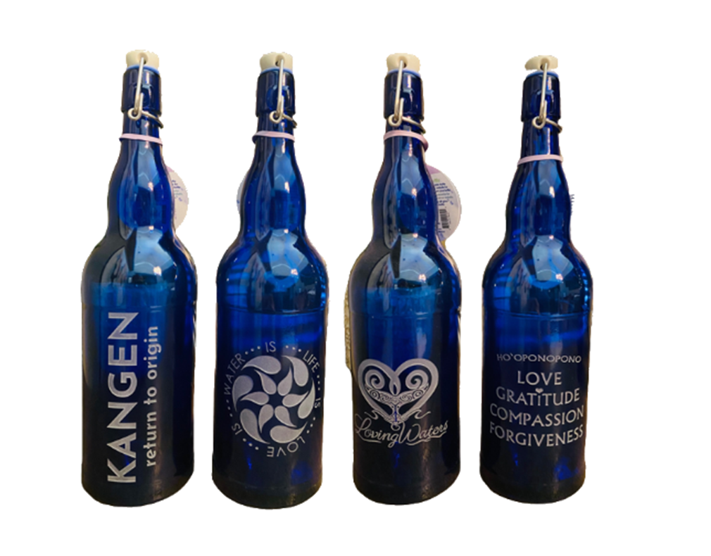 Takeya Glass Water Bottle, Blue - Azure Standard