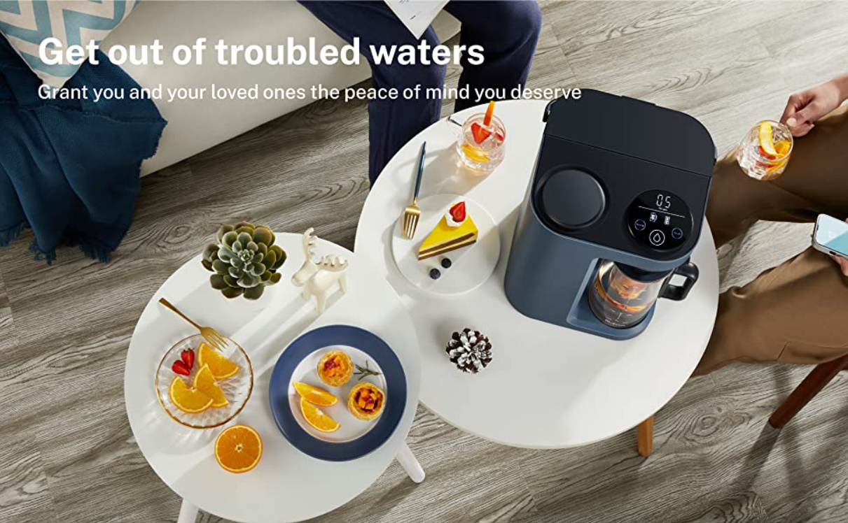 Bluevua Six Stage ROPOT Lite Countertop Reverse Osmosis System (0.35L ...