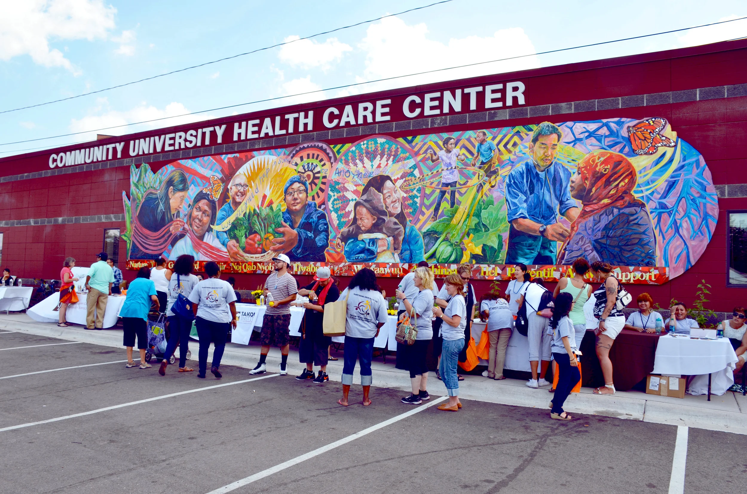 CUHCC Community Mural; Celebrating Health, Here.