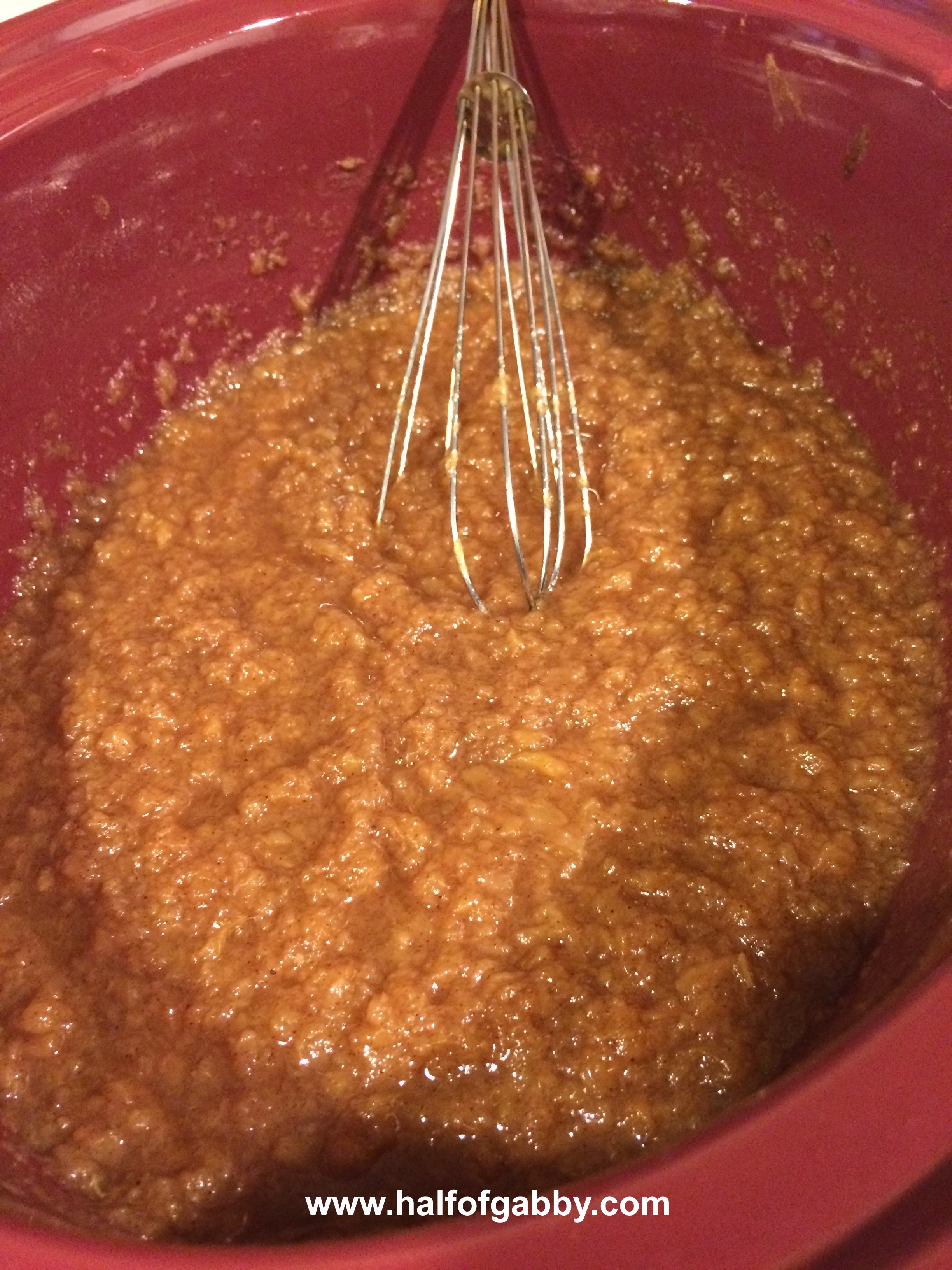 CROCKPOT CINNAMON APPLESAUCE No Sugar Added! — Half of Gabby